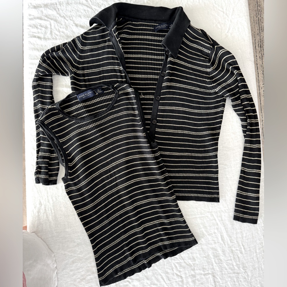 Vintage Anne Klein Cardigan Set
